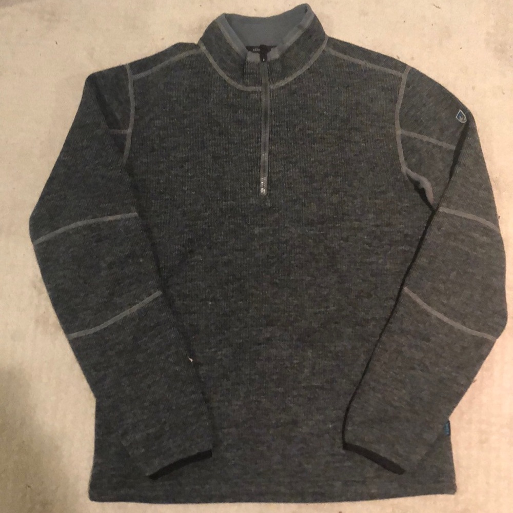 Kuhl Merino Wool 1/4 zip pullover sweatshirt